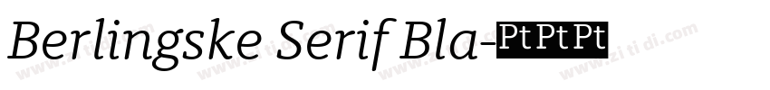 Berlingske Serif Bla字体转换 Berlingske Serif Bla字体转换